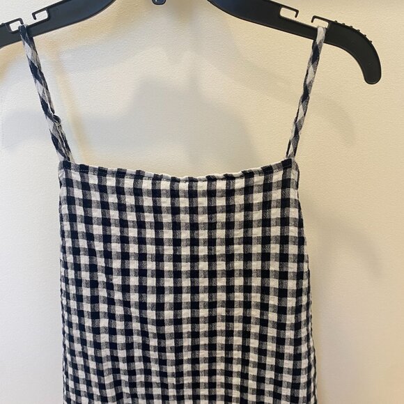 American Eagle Navy and White Gingham Tie-back Sundress - Picture 5 of 7